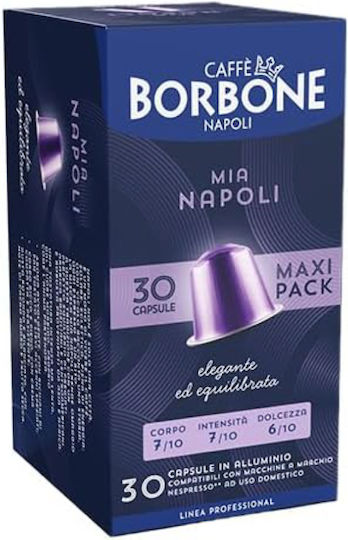 Caffe Borbone Κάψουλες Espresso Mia Napoli Συμβατές με Μηχανή Nespresso 30caps