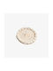 Phos & Gaia Round Wooden Coaster Beige