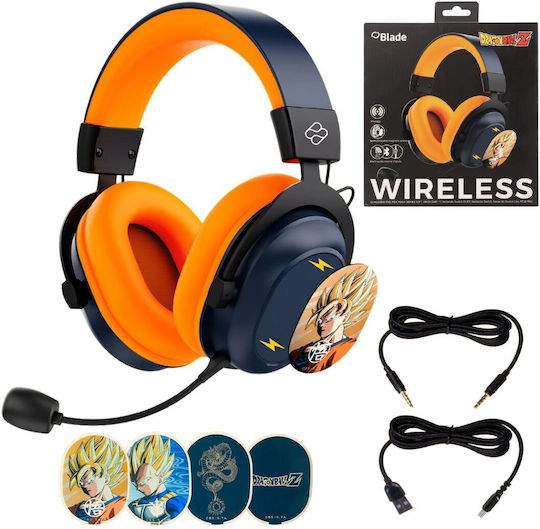 Blade Dragon Ball Z Căști Gaming Wireless Over Ear Cu Conectivitate Bluetooth Albastre