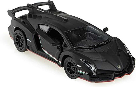 Lamborghini Veneno Model Matt Negru În Cutie Kinsmart