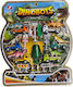 Set 6 Dinobots Toy Cars Traffic Signs