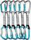 Climbing Technology Skylotec Salto Set Ny 12 Cm 6 Bucăți Quickdraws Titanium Electric Blue