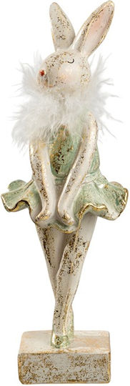 Dekorative Figuren Polyresin Ballerina Grüne Goldene Feder 7x6x19cm Dekorative Figuren Polyresin Ballerina Grüne Goldene Feder 7x6x19cm
