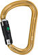 Petzl William Ball-lock Kletterkarabiner Gold