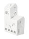 Raeder Light Candle Holder Suitable for Tealights Porcelain in White Colour 15.2x7.5x22cm