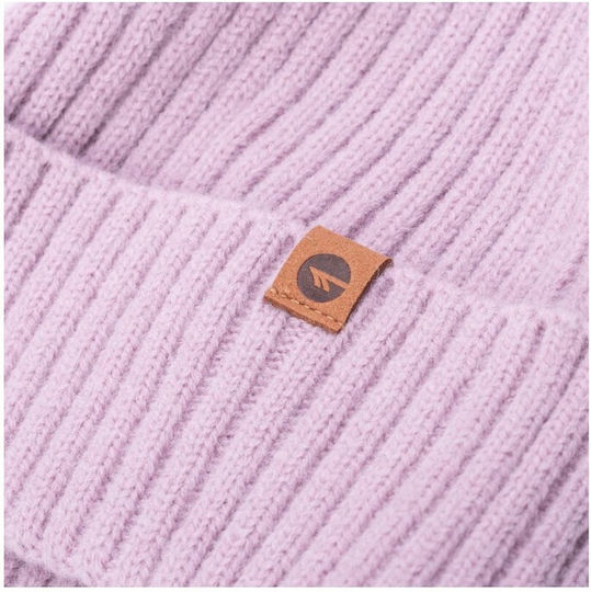 Beanie Women's Knitted Beanie in Purple Colour