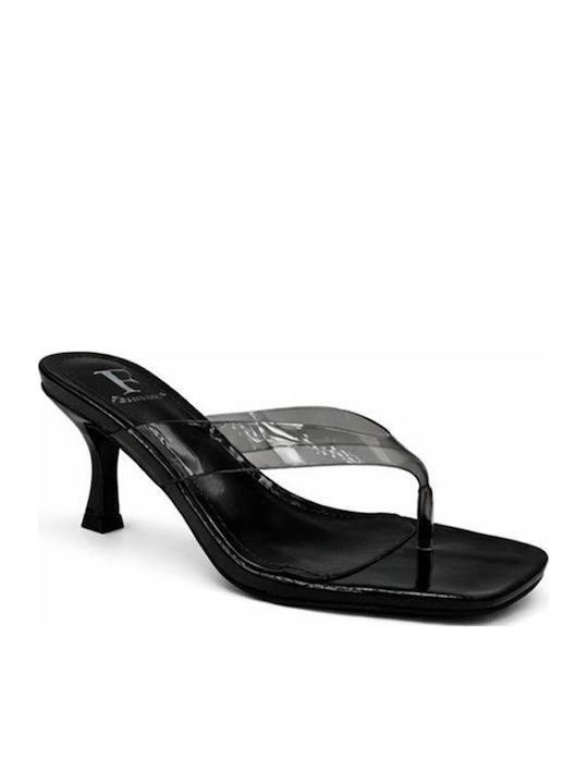 Elenross Mules cu Toc în Culoare Neagră