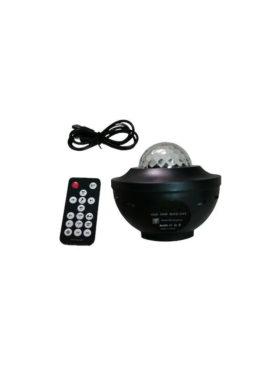 Led Παιδικό Φωτιστικό Projector με Προβολή Αστεριών Κόκκινο 11x9cm