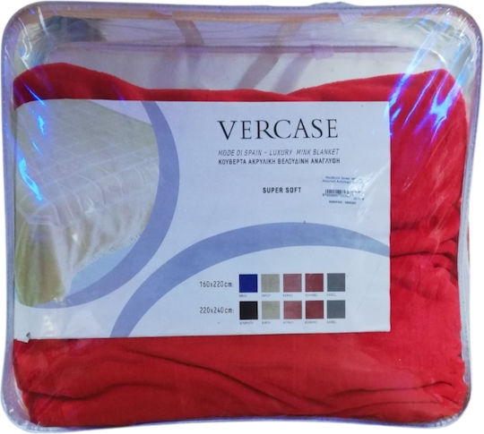 Kentia Pique Blanket Single 160x220cm Red