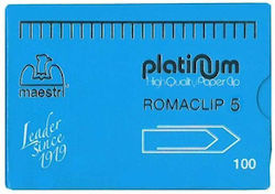 Maestri Συνδετήρας Romaclip No5 Platinum 100τεμ 64862