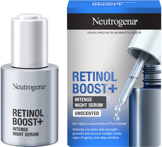 Neutrogena Boost+ Intense Night Anti-Aging Face Serum with Retinol for Nourishing 30ml
