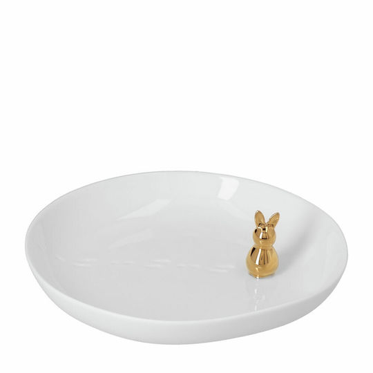 Raeder Raeder Dekorative Schale aus Porzellan Gold 12,5x12,5x3cm Raeder Raeder Dekorative Schale aus Porzellan Gold 12,5x12,5x3cm