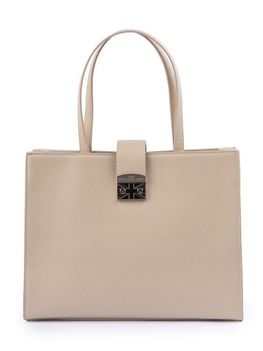 Γυναικεία Τσάντα Shopper Μπεζ