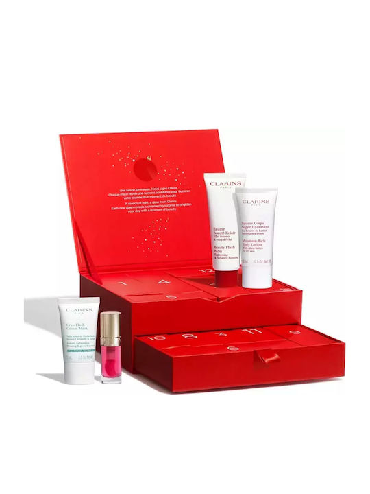 Clarins Advent Calendar 12 Holiday Season Shade Black Pink