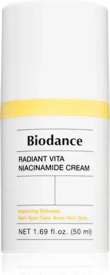 Nourishing Moisturizing Cream Brightening Smoothing Effect Biodance Radiant Vita Niacinamide Cream 50 Ml