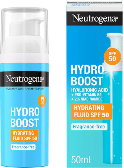 Neutrogena Hydro Boost+ Feuchtigkeitsspendende Gesichtscreme Tag mit SPF50 50ml