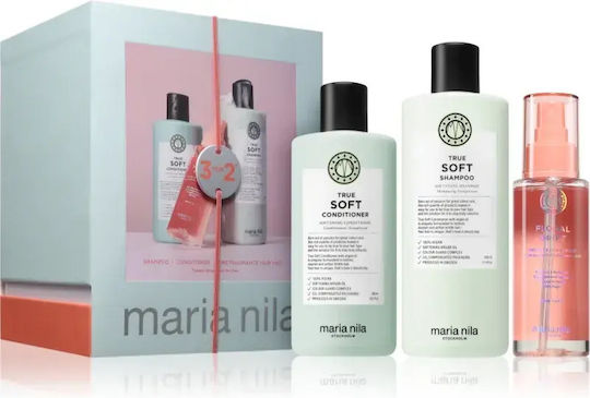 Maria Nila True Soft Holiday Box 3 Pcs Moisturizing Shine Gift Set
