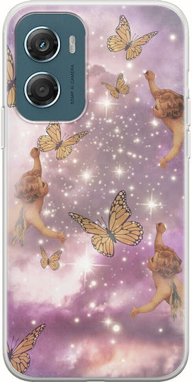 Angels Butterflies Motorola Moto G06 Silicon Transparent Flexibil TPU