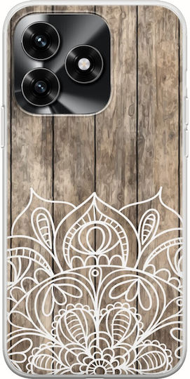 Wooden Mandala Honor X5c Plus Flexible Tpu Διάφανη Σιλικόνη
