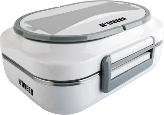 N'Oveen Electric Food Container Inox Thermo Grey with Compartments 1L