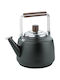 Cilio Rostfreier Stahl Teekanne Schwarz 2000ml