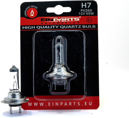 Einparts Λάμπες Αυτοκινήτου H7 Αλογόνου 12V 55W 2τμχ