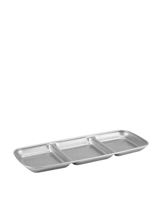 Raki Suport Inox Argintiu Suporturi Și Tavă Pentru Turn De Desert 3 Locuri Gri Ø22.5cm