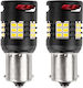 AMiO Lămpi Auto P21W / R10W / R5W / BA15S Canbus LED 6000K Alb Rece 12-24V / 12V / 24V 2 Bucăți