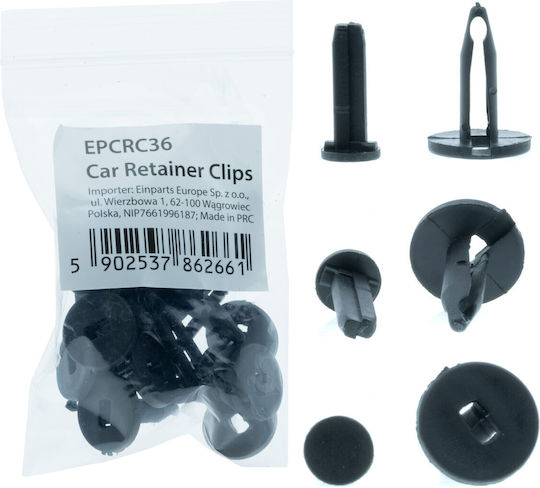 Einparts Set 10 Bumper Clips Dodge Ford Fiesta Focus Insignia