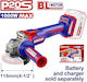 Emtop ELAG27153E Angle Grinder 115mm Battery Brushless 20V Solo