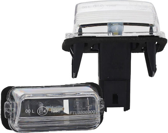 Einparts License Plate Lights Led 12V Universal Audi S1 Citroen C3 C3 Picasso C4 Picasso C5 Berlingo Saxo Xsara Xsara Picasso DS4 Jumpy SpaceTourer Honda City Opel Combo Vivaro Zafira Life Peugeot Partner 307 406 308 206 207 407 5008 306 Rifter Toyota Proace 2 Pieces
