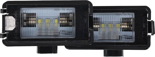 Einparts License Plate Lights Led 12V Universal Mercedes-Benz Vario Seat Altea Arosa Cordoba Ibiza Leon Toledo Volkswagen Polo 2 Pieces