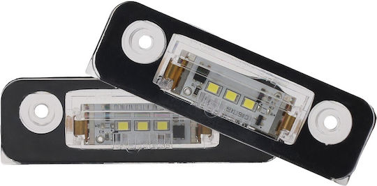 Einparts Led License Plate Lights 12V Universal Ford Fiesta Fusion Mondeo 2 Pieces