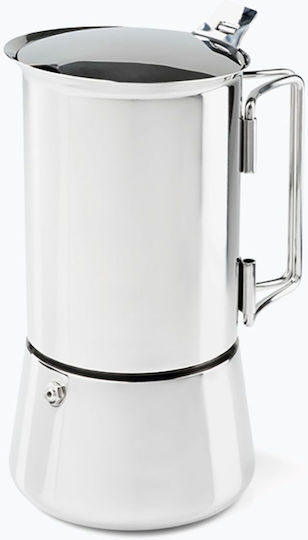 GSI Outdoors Espressokocher für den Herd Edelstahl Silber