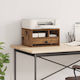 Vidaxl Old Wood Printer Stand 40 X 32 X 24 Cm Processed Wood