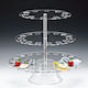 Raki Snack Löffelhalter D49xh63cm 45 Fächer 3 Ebenen Acryl