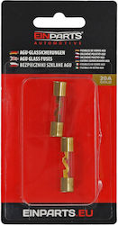 Einparts Glas Sicherung Agu Gold 20a Auto-Sicherungen 12v/24v Set 2 Stücke