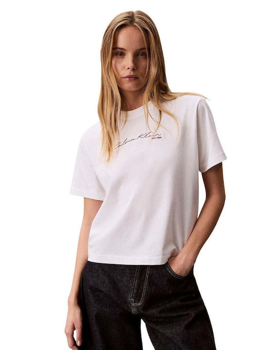 Calvin Klein Γυναικείο T-shirt Λευκό