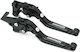 Einstellbare Flexible Motorradhebel Bremsen & Kupplung Cnc BMW R1250GS Adventure Schwarz Aif610