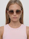 Luigi Unisex Sunglasses With Brown Metallic Frame And Brown Lens 4856014