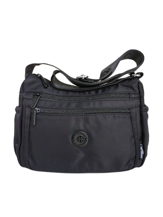 Fabric Women's Shoulder Bag Black