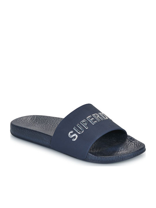 Superdry Pool Slides σε Μπλε Χρώμα