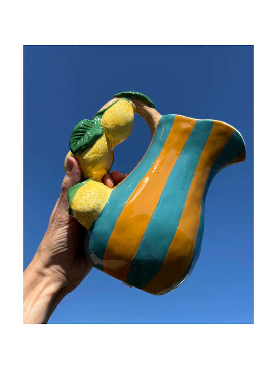 Koart Koart Keramische Dekorative Vase Gelbe 19x13xH20cm