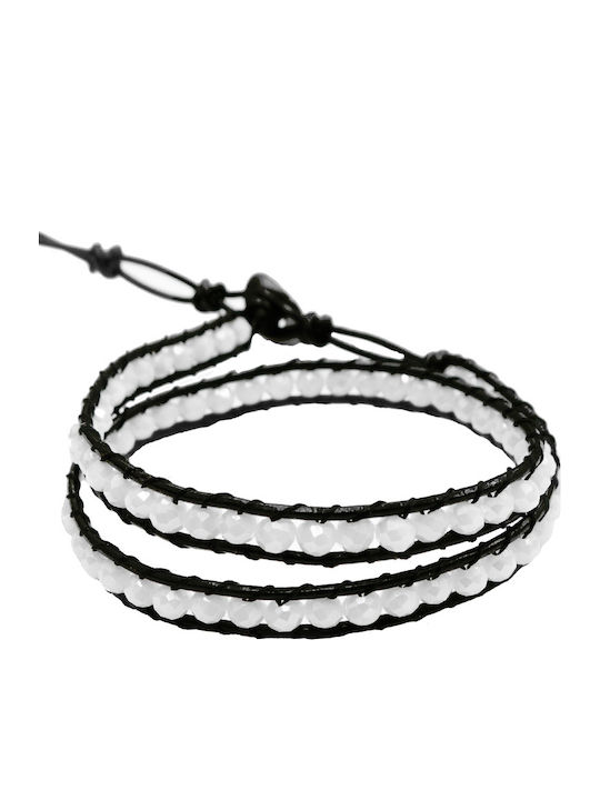 Theodora's Jewellery Women's Leather Bracelet Jt-B100151-White