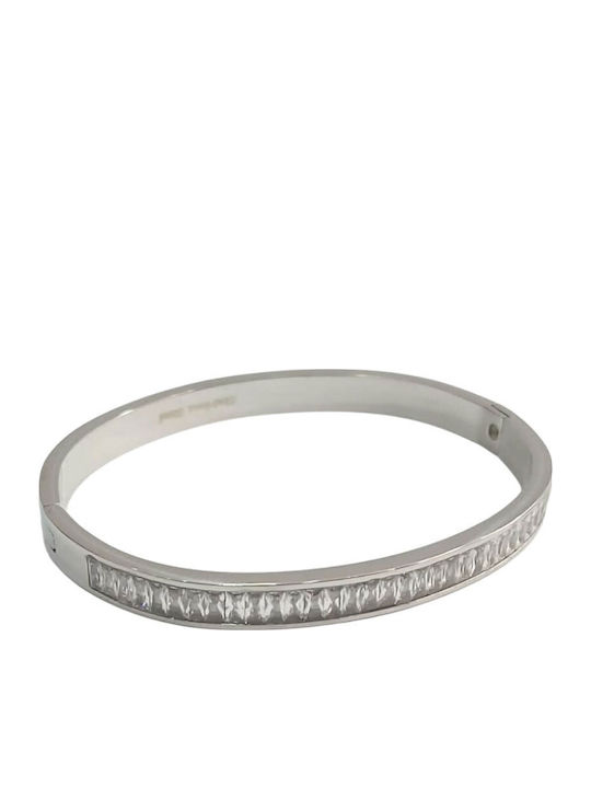 Kalliopi Silver Brățară Pentru Femei Din Oțel 6cm