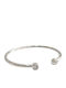 Kalliopi Silver Γυναικείο Βραχιόλι από Ατσάλι 6cm