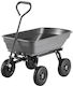 Vivatechnix Gartenkarren Metallischer Anhänger mit Maximale Tragfähigkeit 272kg 58x55cm