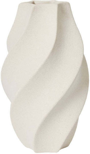 Broste Copenhagen Vază Ceramică Albă Y24cm