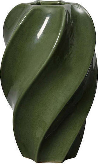 Broste Copenhagen Vază Ceramică Verde Y24cm