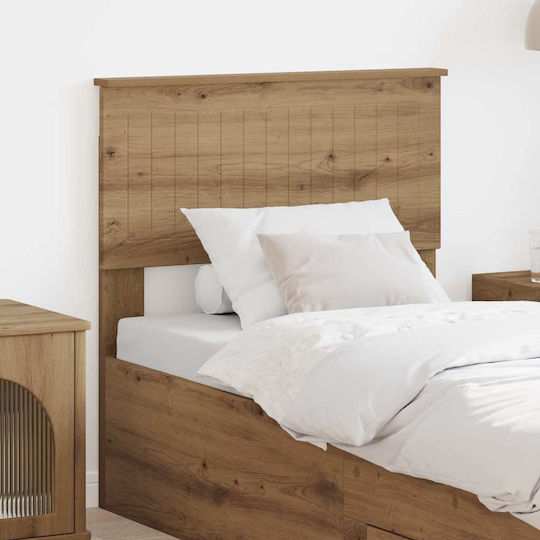 vidaXL Wooden Brown Bed Headboard 83x90cm